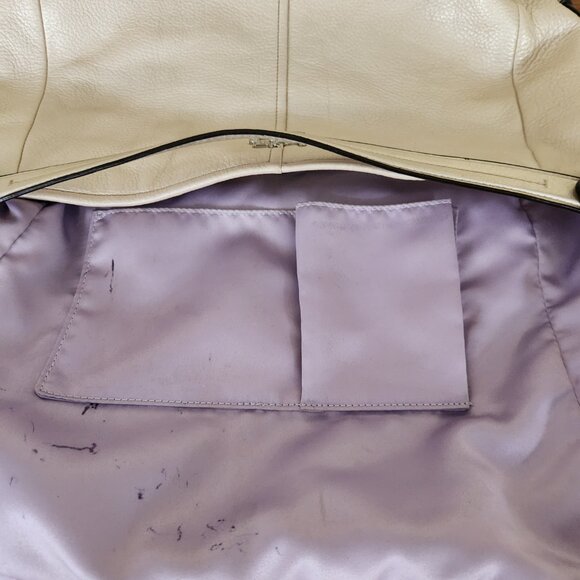 Euc Coach Metallic Leather Katarina Shimmer Satchel Tote Bag Purse - Picture 13 of 14